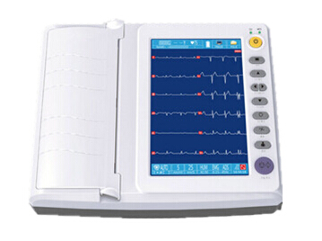 10インチのタッチ画面ECGのモニタリング システムの記録方式3ch+++ 6ch 6ch+ 12ch